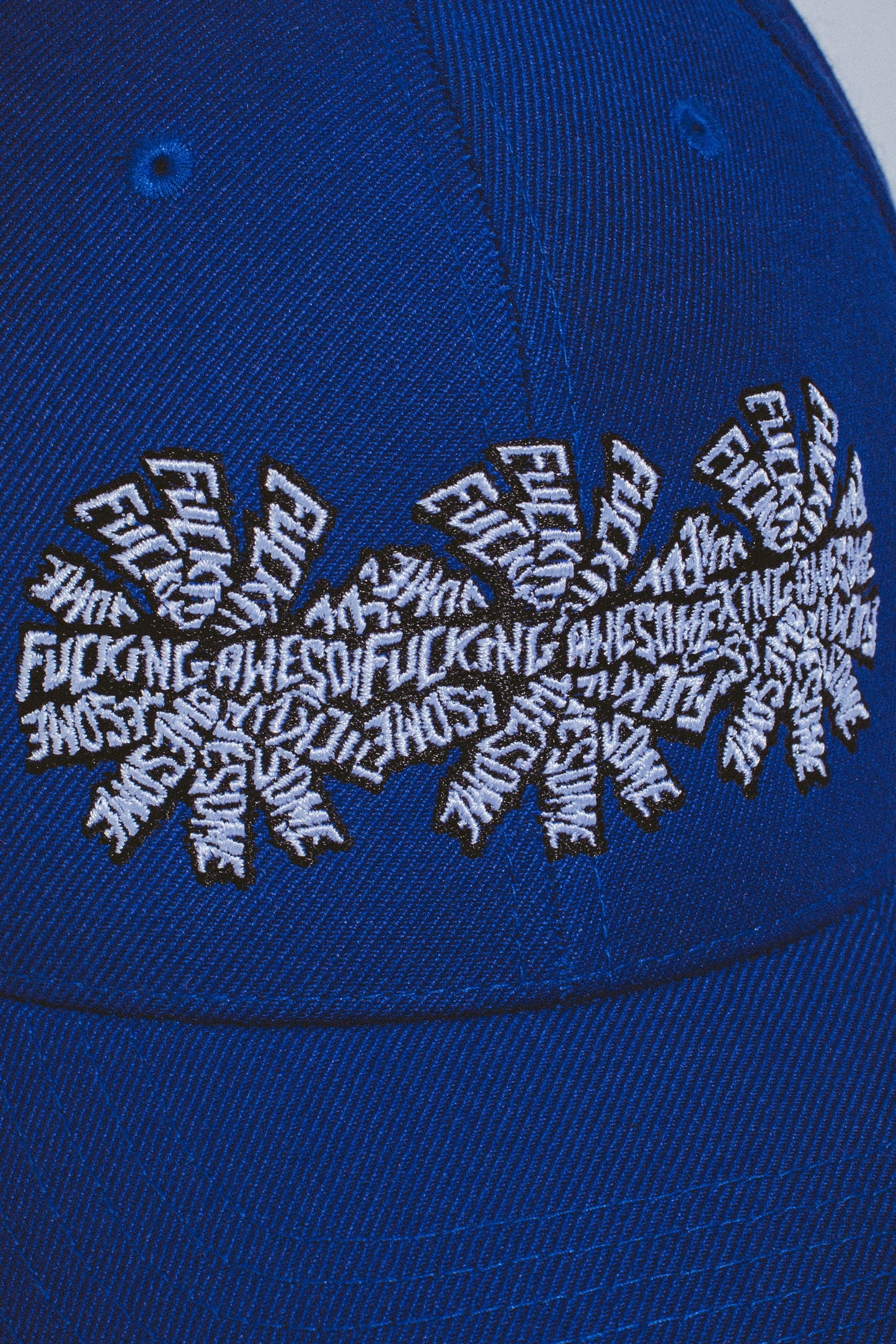 Fucking Awesome 3 Spiral Embroidered Snapback Royal