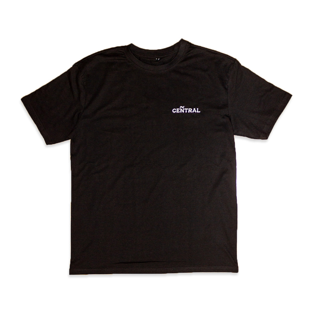 Ceñtral Embroidery Logo Black T-Shirt