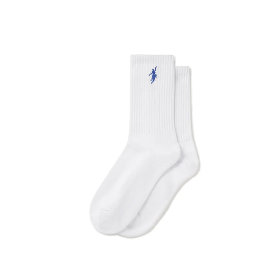 Polar Skate Co. Rib Socks No Comply White/Blue