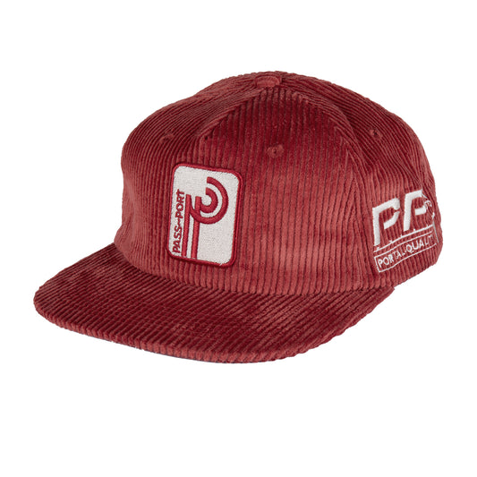 Pass-Port Long Con Workers Cap Brick Red