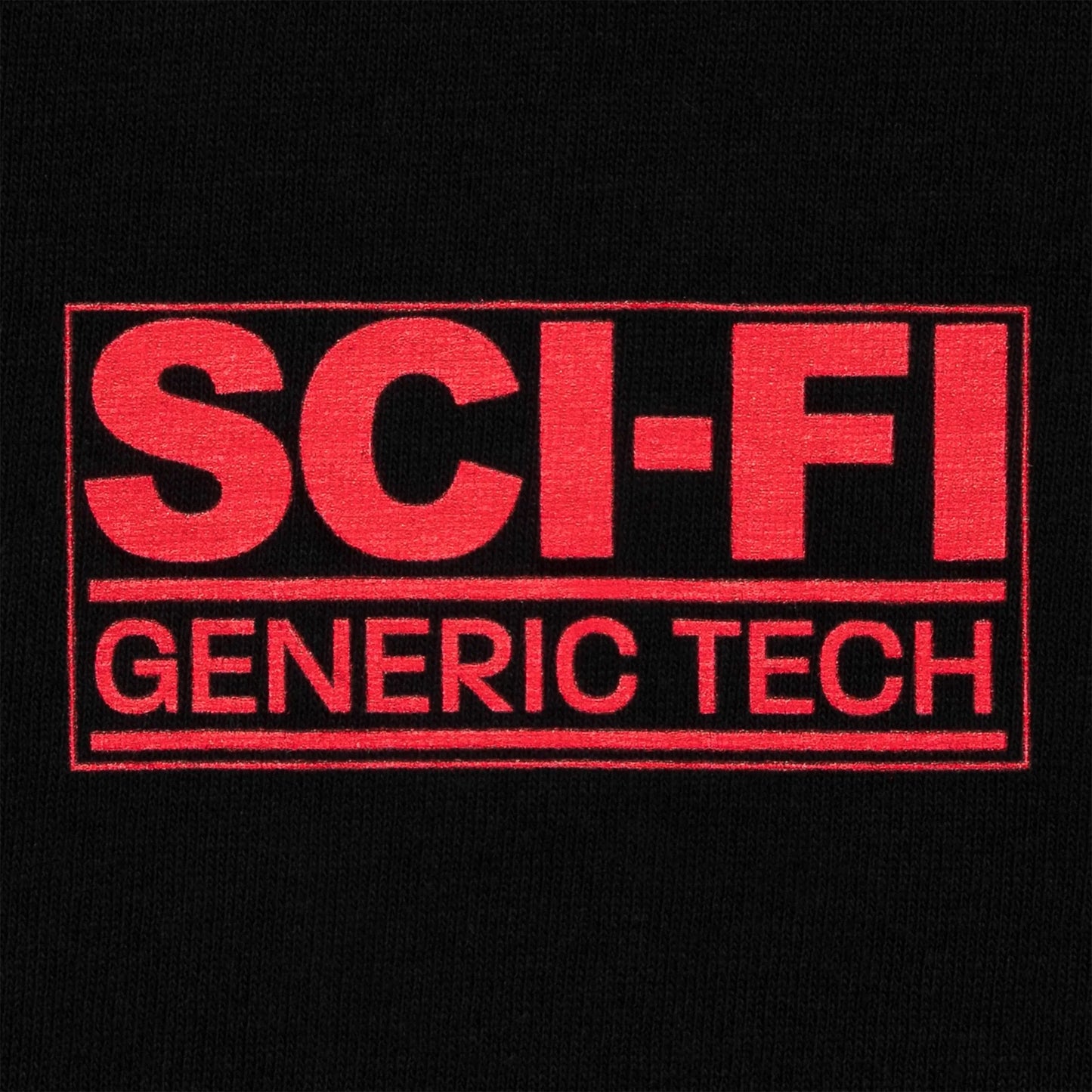 Sci-Fi Fantasy Generic Tech Tee Black