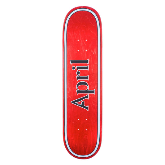 April Skateboards OG Logo Red 8.375''