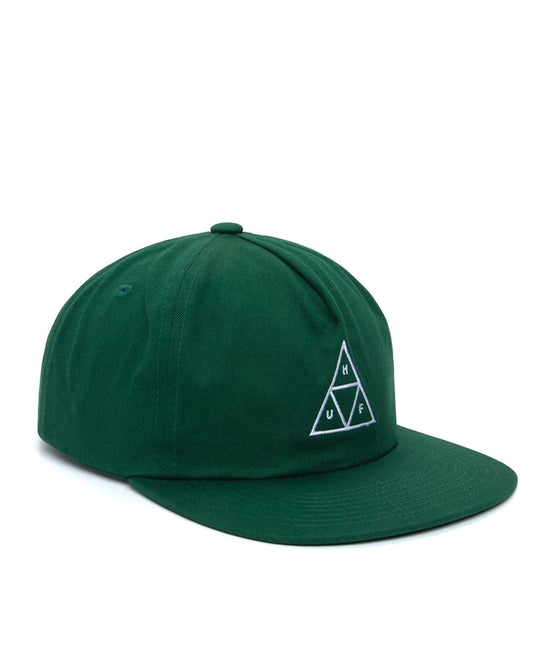 Huf Unstructured Triple Triangle Snapback Forest Green